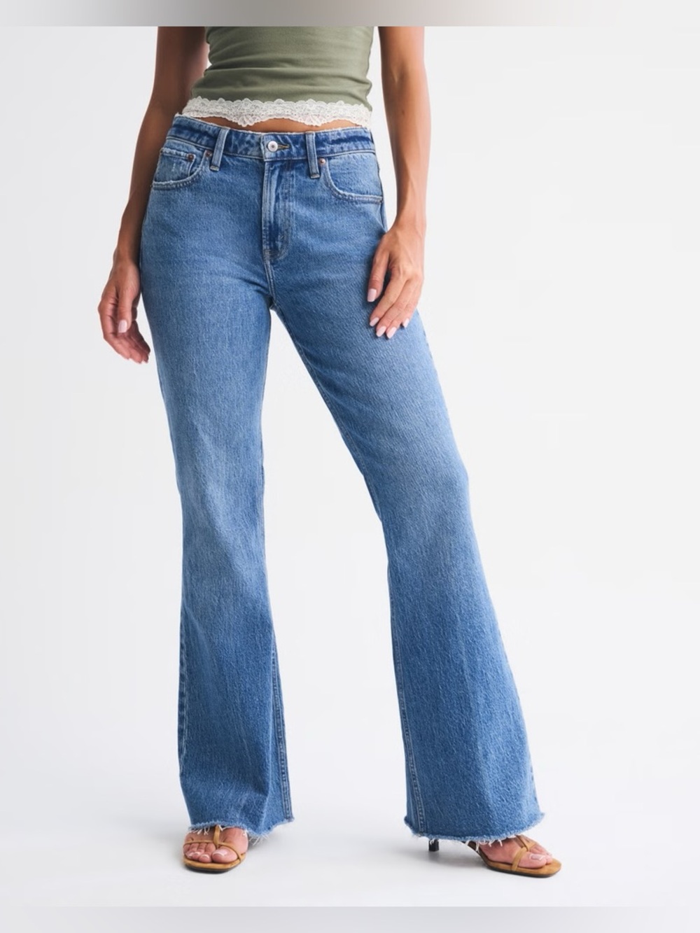 Abercrombie & Fitch Curve Love High Rise Bootcut Jeans